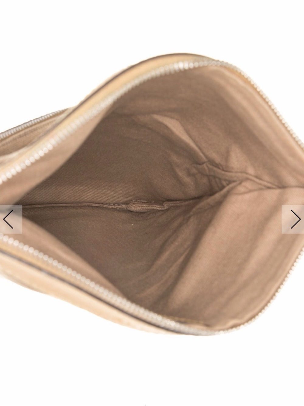 Burberry Tan Plaid Canvas Fold-Over Clutch with Mustard Trim - Picture 6 of 6